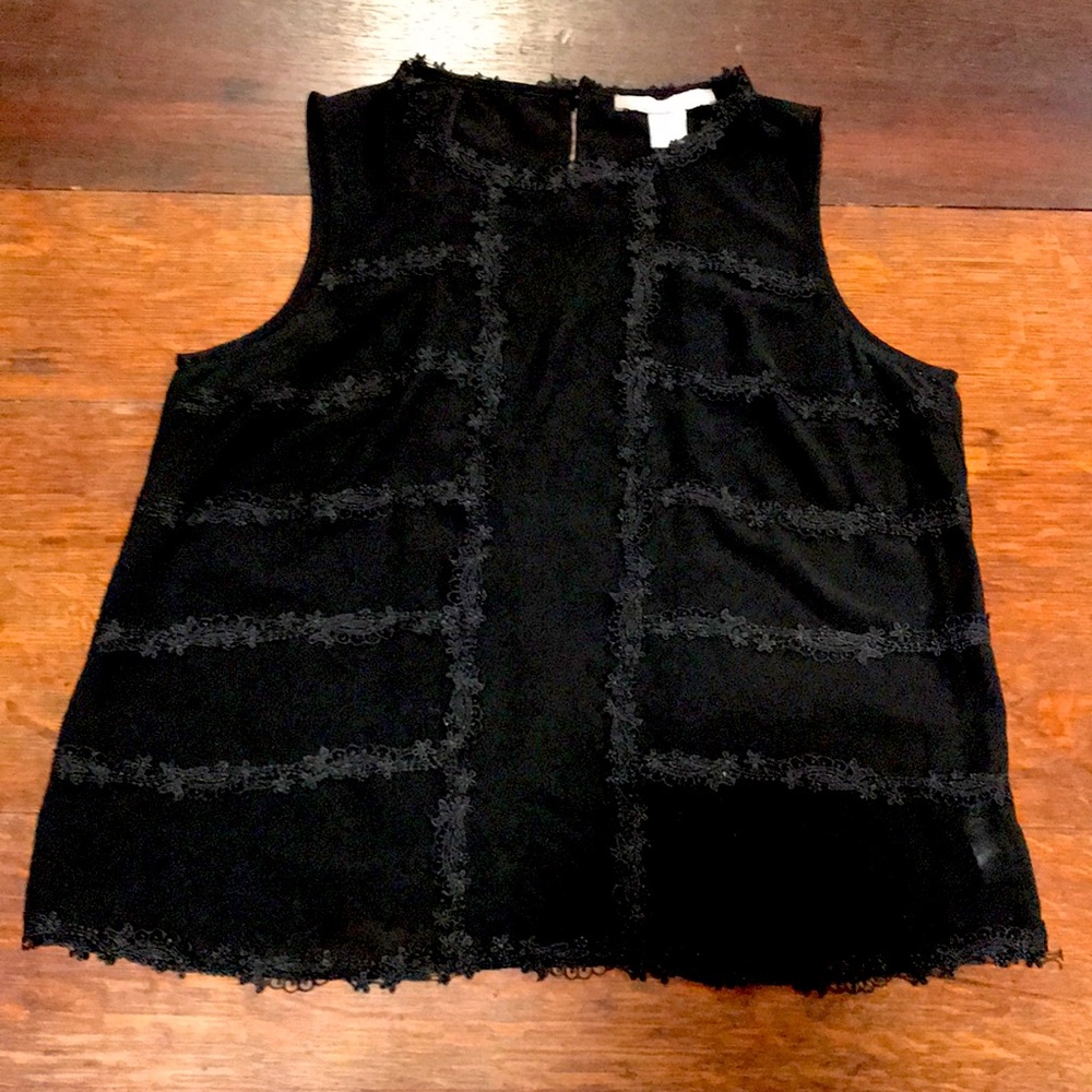 Sheer Black Lace Tank